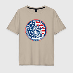 Мужская футболка оверсайз USA flag New York