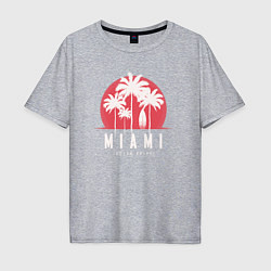 Мужская футболка оверсайз Miami ocean drive