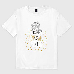 Футболка оверсайз мужская Dobby is free, цвет: белый