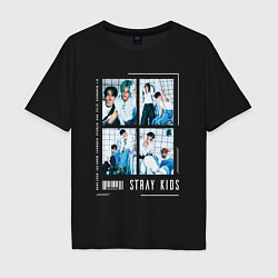 Мужская футболка оверсайз Stray kids rock star