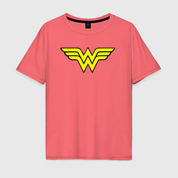 Мужская футболка оверсайз Wonder woman logo
