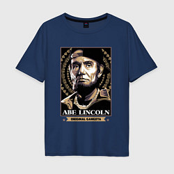 Футболка оверсайз мужская Lincoln gangster, цвет: тёмно-синий