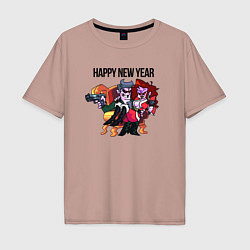 Мужская футболка оверсайз Friday Night Funkin - Happy New Year