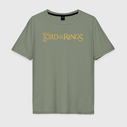 Мужская футболка оверсайз The lord of the rings logo