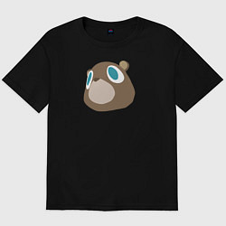 Футболка оверсайз мужская Dropout Bear, цвет: черный