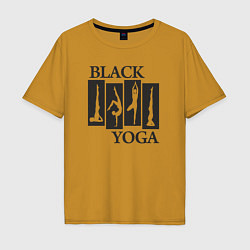 Мужская футболка оверсайз Yoga black