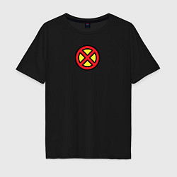 Футболка оверсайз мужская X men logo, цвет: черный