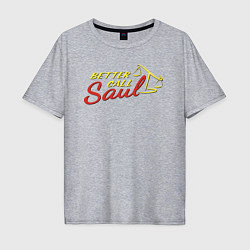 Мужская футболка оверсайз Better call Saul logo