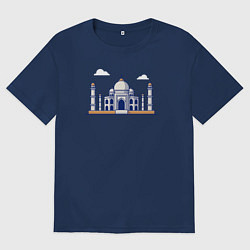 Мужская футболка оверсайз Тадж-Махал