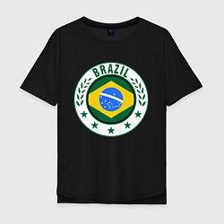 Футболка оверсайз мужская Brazil 2014, цвет: черный