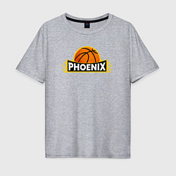 Футболка оверсайз мужская Phoenix NBA, цвет: меланж