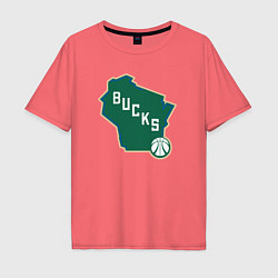 Мужская футболка оверсайз Bucks team