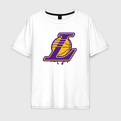 Мужская футболка оверсайз Lakers team