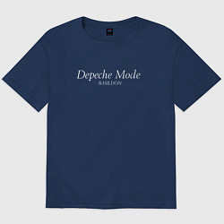 Футболка оверсайз мужская Depeche Mode - Basildon, цвет: тёмно-синий