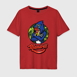 Мужская футболка оверсайз Mandrill