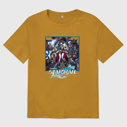 Футболка оверсайз мужская Сюэй, цвет: горчичный