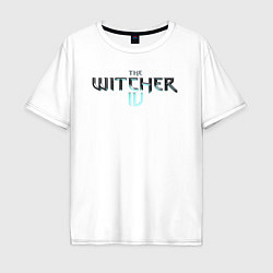 Футболка оверсайз мужская The witcher 4 logo, цвет: белый