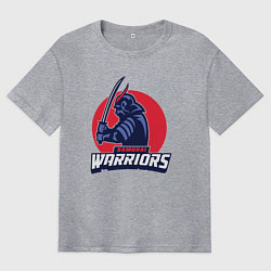 Футболка оверсайз мужская Samurai warriors, цвет: меланж