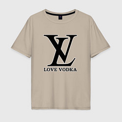 Мужская футболка оверсайз Love vodka