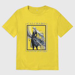 Футболка оверсайз мужская Calcharo Phantom Hunters, цвет: желтый