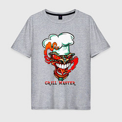 Футболка оверсайз мужская Grill master, цвет: меланж