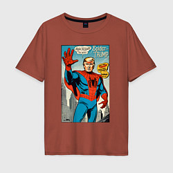 Мужская футболка оверсайз Spider-Trump - retro