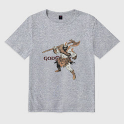 Мужская футболка оверсайз Кратос - God Of War