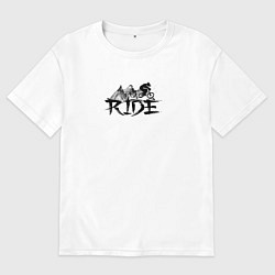 Мужская футболка оверсайз Ride bear