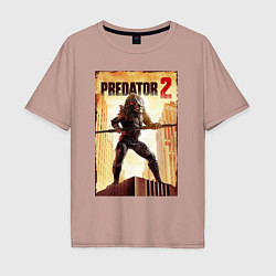 Футболка оверсайз мужская Predator 2, цвет: пыльно-розовый