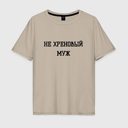 Мужская футболка оверсайз Не хреновый муж