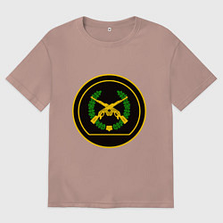 Мужская футболка оверсайз Мотострелковые войска: шеврон без текста