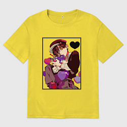 Футболка оверсайз мужская Туалетный мальчик Ханако, цвет: желтый