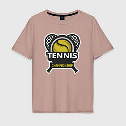 Мужская футболка оверсайз Tennis championship