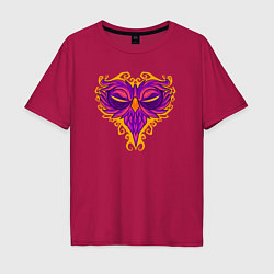 Мужская футболка оверсайз Violet owl