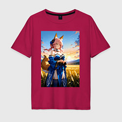 Мужская футболка оверсайз Tamamo no Mae Fate Grand Order