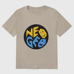Футболка оверсайз мужская Neo geo logo, цвет: миндальный