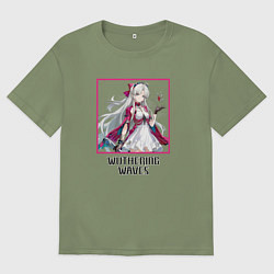 Футболка оверсайз мужская Карлотта, цвет: авокадо