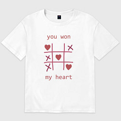 Мужская футболка оверсайз You won my heart