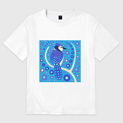 Футболка оверсайз мужская Сойка, цвет: белый