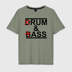 Футболка оверсайз мужская Drum and bass color, цвет: авокадо