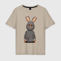 Мужская футболка оверсайз Cartoon hare character