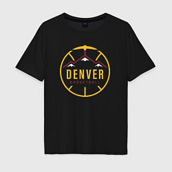 Мужская футболка оверсайз Basketball Denver