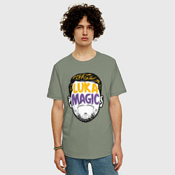 Футболка оверсайз мужская Luka magic face, цвет: авокадо — фото 2