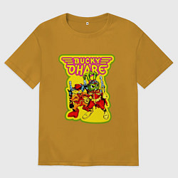 Футболка оверсайз мужская Bucky ohare, цвет: горчичный