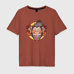 Мужская футболка оверсайз Summer monkey
