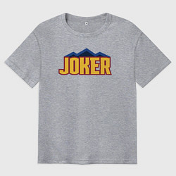 Футболка оверсайз мужская Nuggets Joker, цвет: меланж