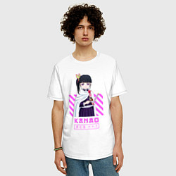 Футболка оверсайз мужская Клинок рассекающий демонов Kanao, цвет: белый — фото 2