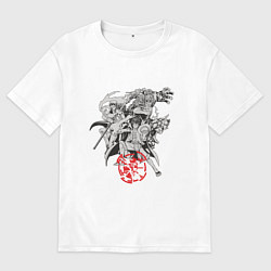 Мужская футболка оверсайз Ванпис персонажи