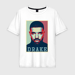 Футболка оверсайз мужская Drake, цвет: белый
