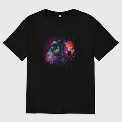 Мужская футболка оверсайз Космический огонь